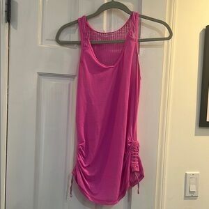 Lululemon Athletica Pink Ruched Tank Top